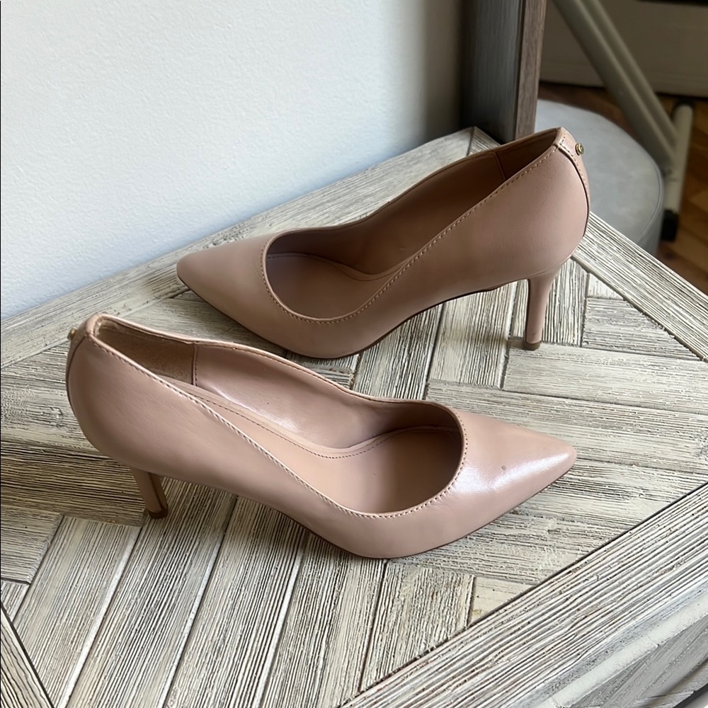 BCBGeneration Nude Closed Toe Heels